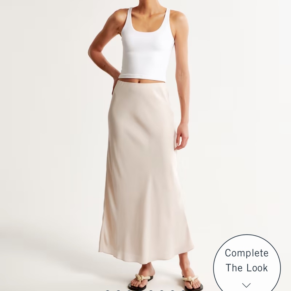 Abercrombie NWT Faux Silk Skirt